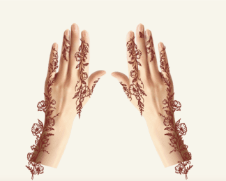 #036 Curled Leaves Design- big