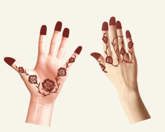 #067 Flowers palm Eid 2025